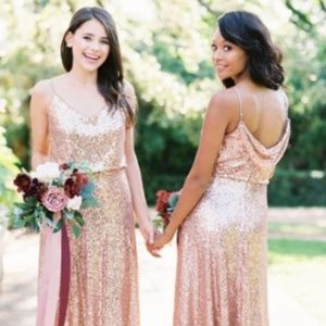 Revelry Sequined Bridesmaid Dress
